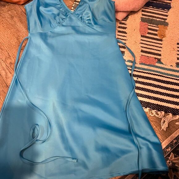 PEPPERMAYO Audrey Vintage Slip dress in Azure size 2 - Picture 10 of 16